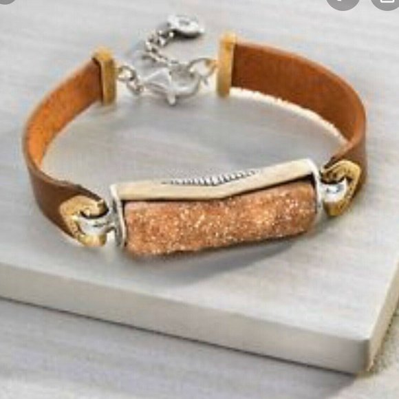 Silpada B3387 Bracelet Druzy Stone - Picture 1 of 5